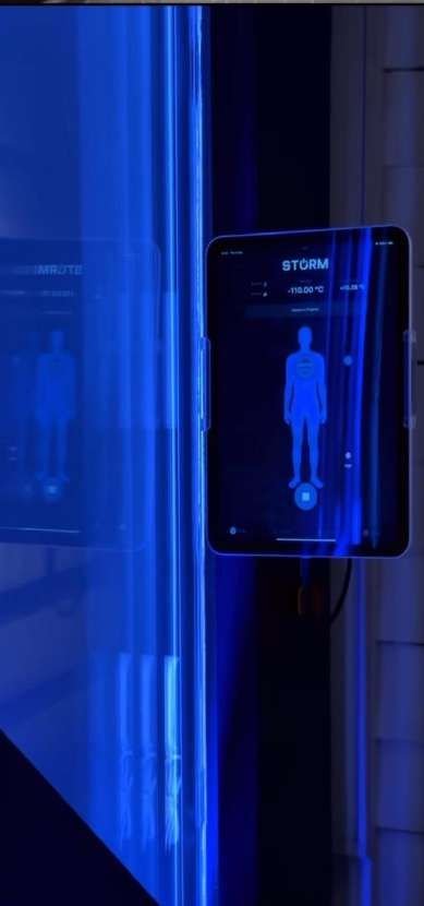 Storm cryotherapy chamber at Bamford