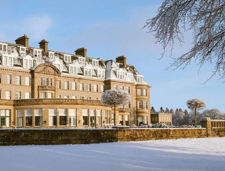 Gleneagles hotel in winter